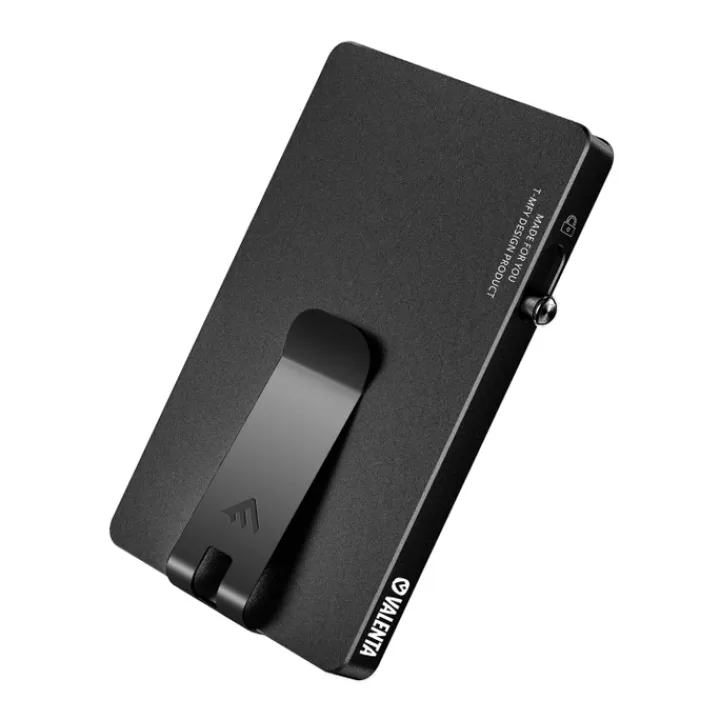 Rfid Portemonnees|Kleine Portemonnees>Valenta Cardprotector Aluminium Magsafe with Money Clip black