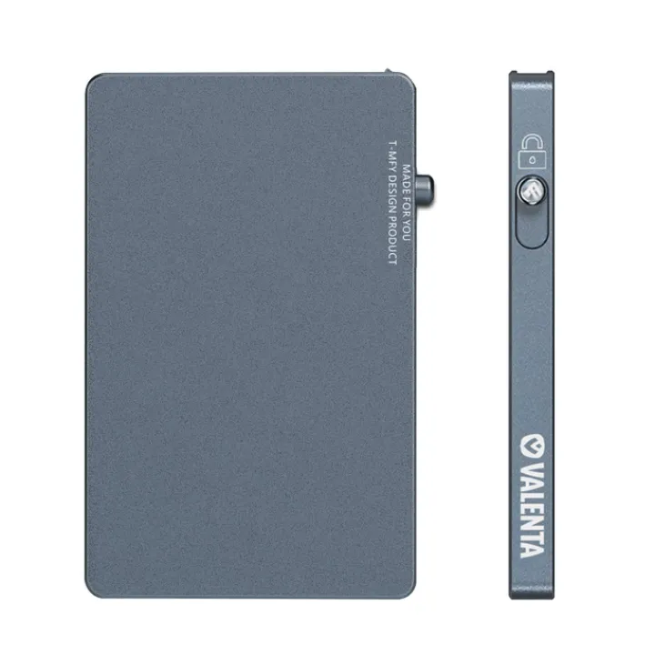 Pasjeshouders|Creditcardhouders>Valenta Cardprotector Aluminium Magsafe grey