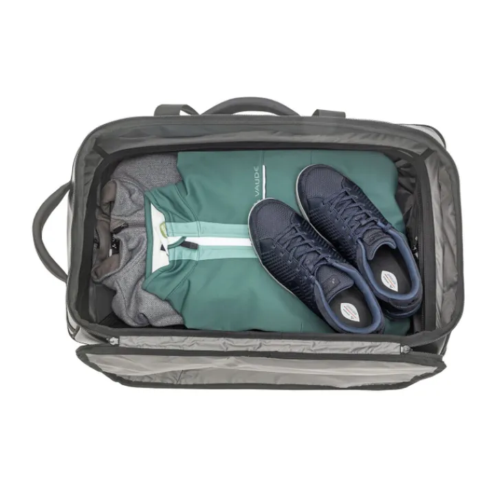Zachte Koffers|Reiskoffers>Vaude Rotuma 65 Medium Trolley caramel