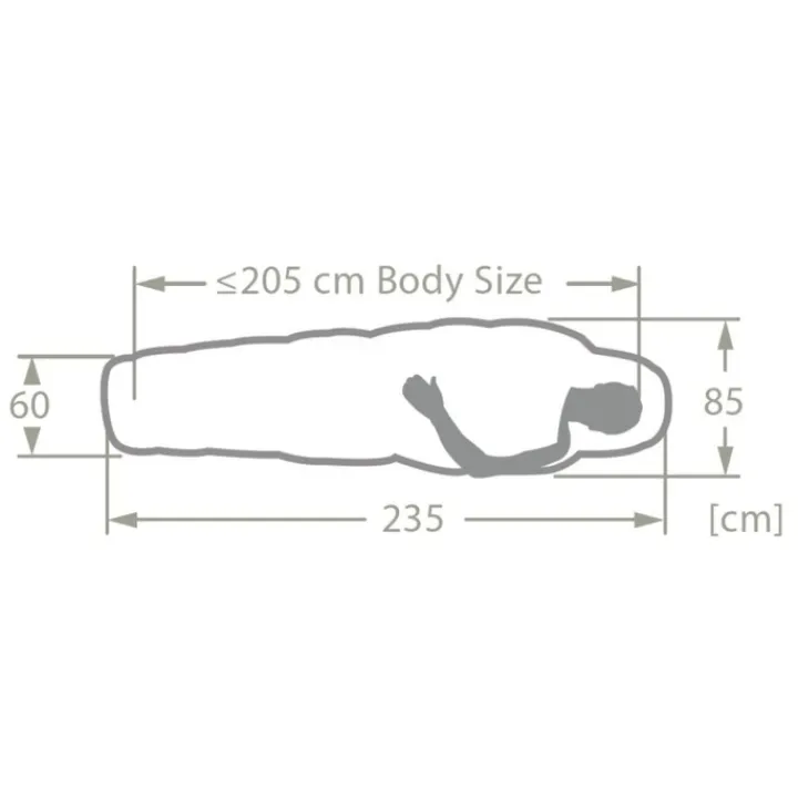 Slaapzakken>Vaude Sioux Sleepingbag 400 XL II SYN Zip Left baltic sea