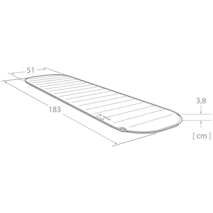 Slaapzakken>Vaude Tour Sleeping Pad 3.8 M redwood