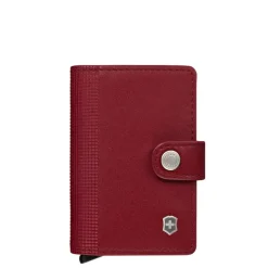 Rfid Portemonnees|Heren Portemonnees>Victorinox Altius Secrid Leather Card Wallet red