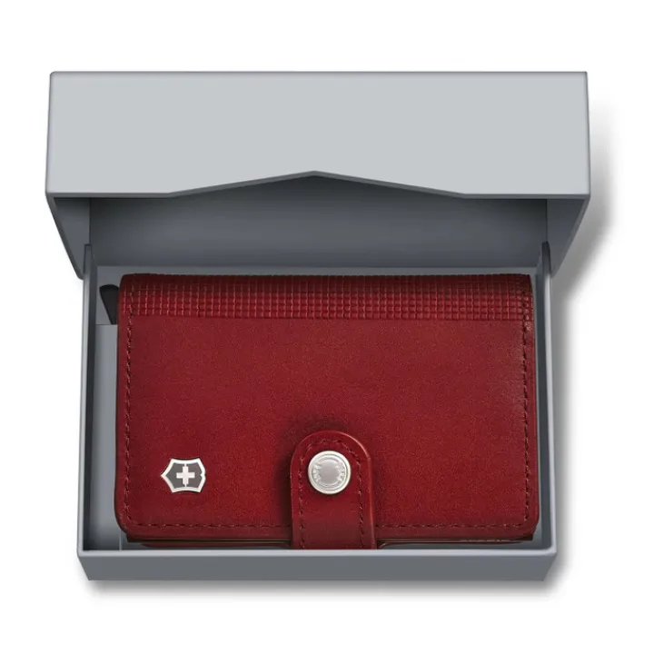 Rfid Portemonnees|Heren Portemonnees>Victorinox Altius Secrid Leather Card Wallet red
