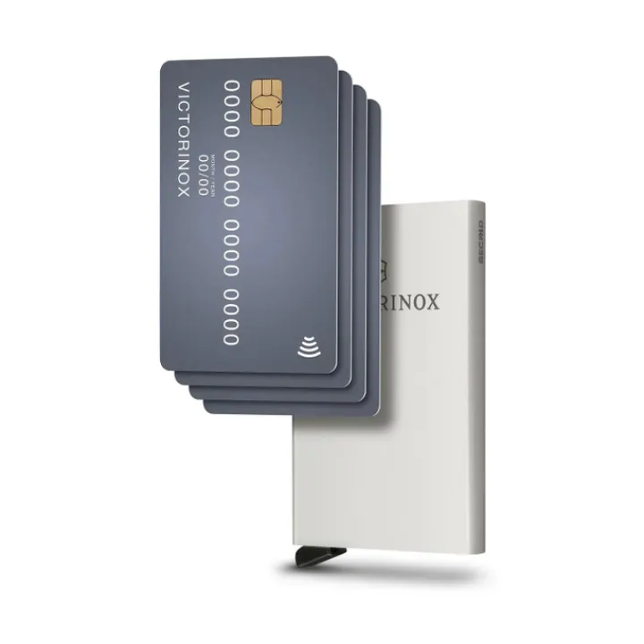 Rfid Portemonnees|Kleine Portemonnees>Victorinox Altius Secrid Essential Card Wallet silver