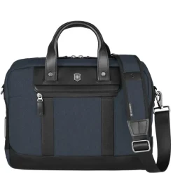 Herentassen|14 Inch Laptoptassen>Victorinox Architecture Urban2 Briefcase melange blue/black