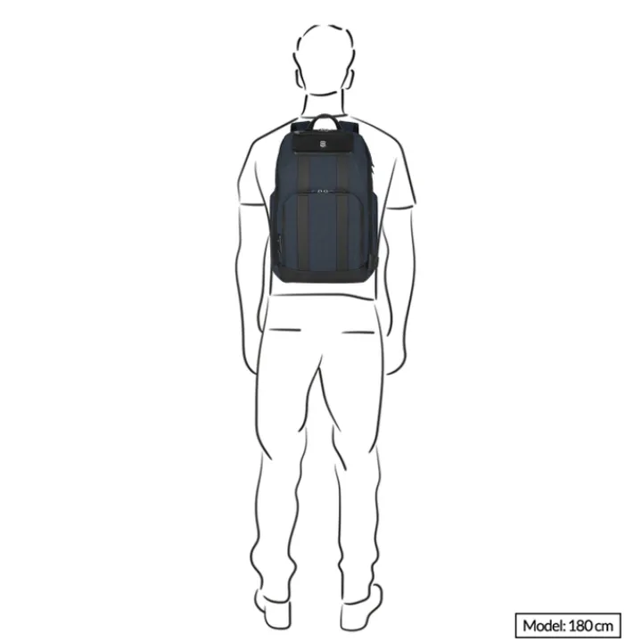 Heren Rugzakken|Daypack>Victorinox Architecture Urban2 Deluxe Backpack melange blue/black