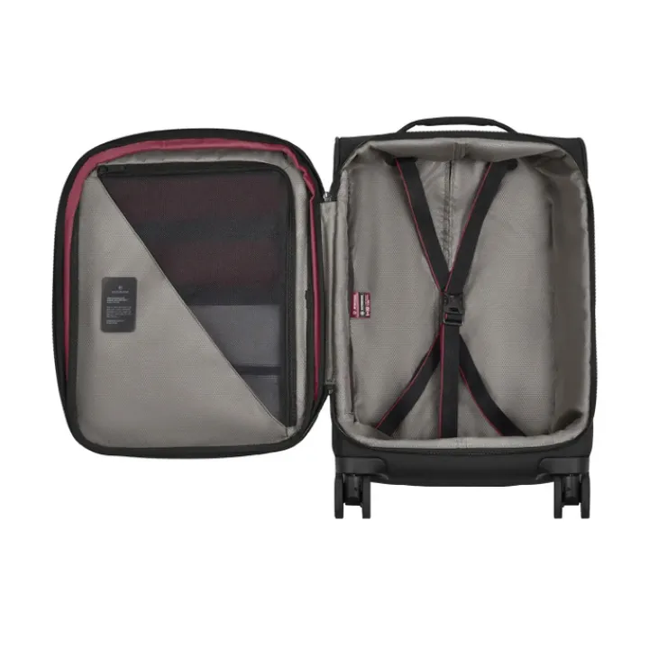 Transavia Trolleys|Klm Trolleys>Victorinox Crosslight Frequent Flyer Softside Carry-On black