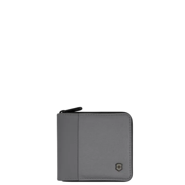 Rfid Portemonnees|Kleine Portemonnees>Victorinox Travel Essentials Zip-Around Wallet frost grey