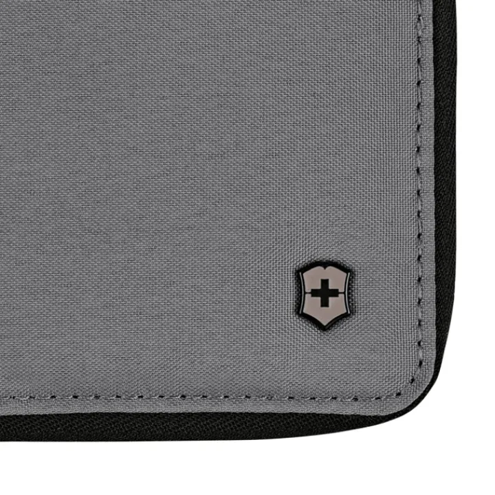 Rfid Portemonnees|Kleine Portemonnees>Victorinox Travel Essentials Zip-Around Wallet frost grey