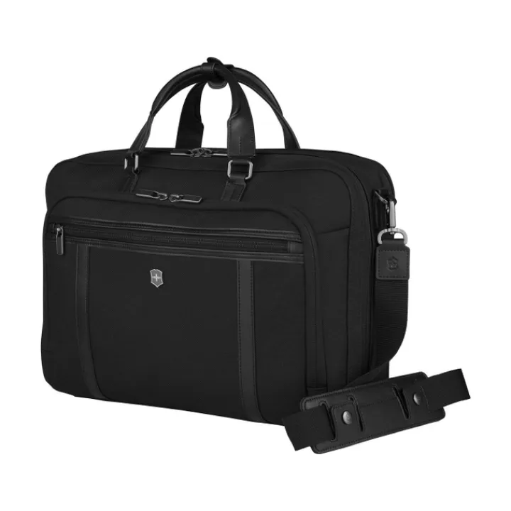 Herentassen|Laptop Schoudertassen>Victorinox Werks Professional Cordura 2-Way Carry Laptop Bag black