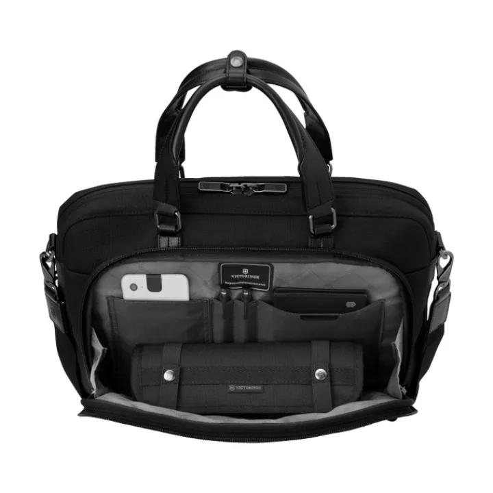 Herentassen|13 Inch Laptoptassen>Victorinox Werks Professional Cordura 13" Laptop Brief black