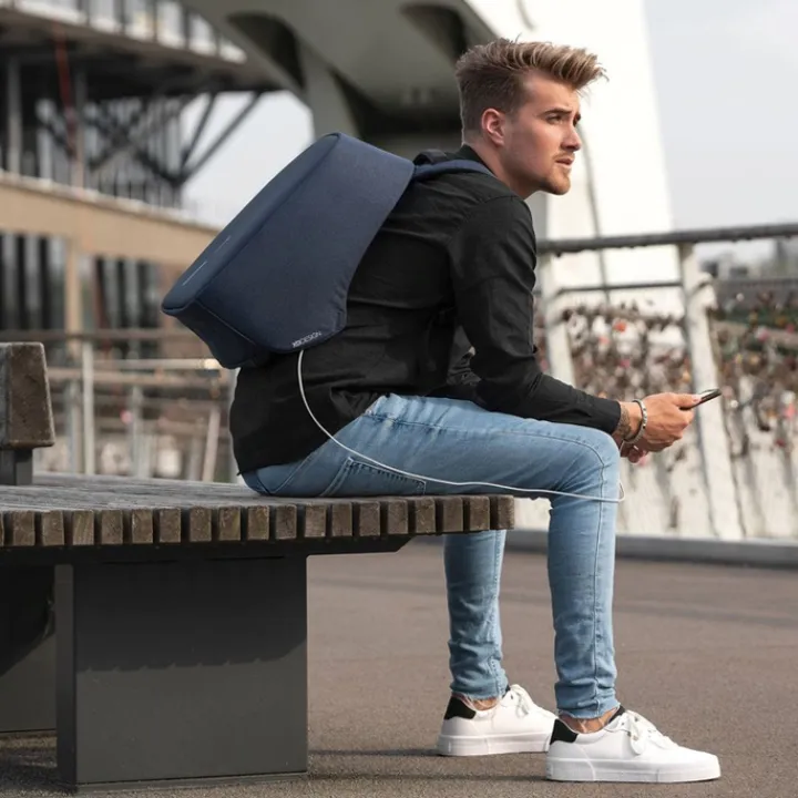 Kleine Rugzakken|Heren Rugzakken>XD Design Bobby Hero Regular Anti-diefstal Rugzak light blue