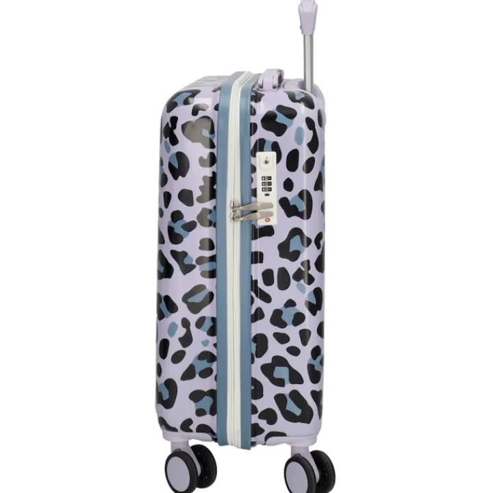 Klm Trolleys|Handbagage Trolleys>Zebra Trends Animal Travel Cabin Trolley panther lila