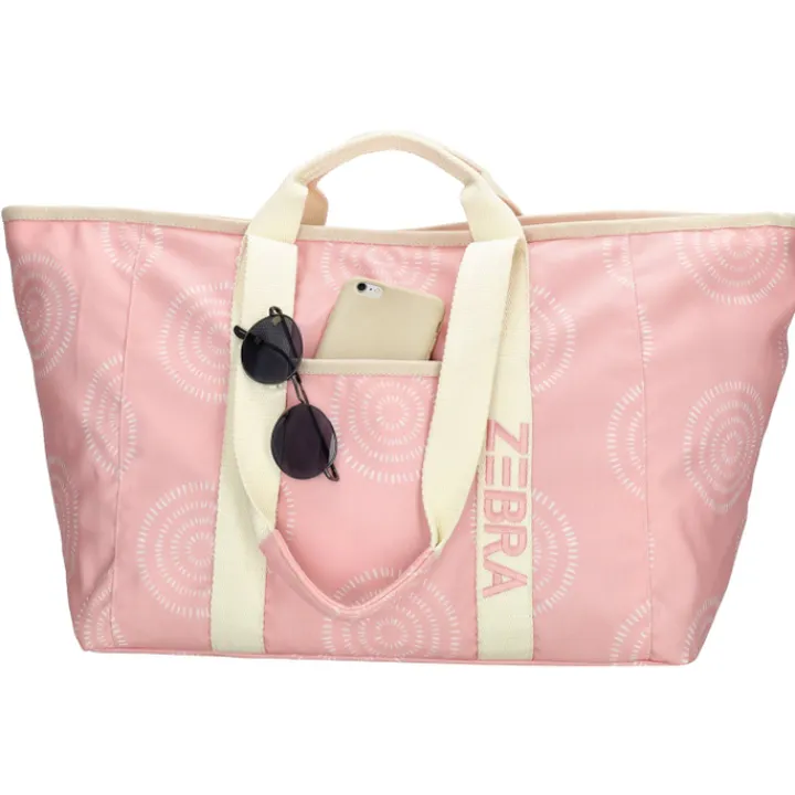 Strandtassen|Damestassen>Zebra Trends Elise Beachbag pink boho