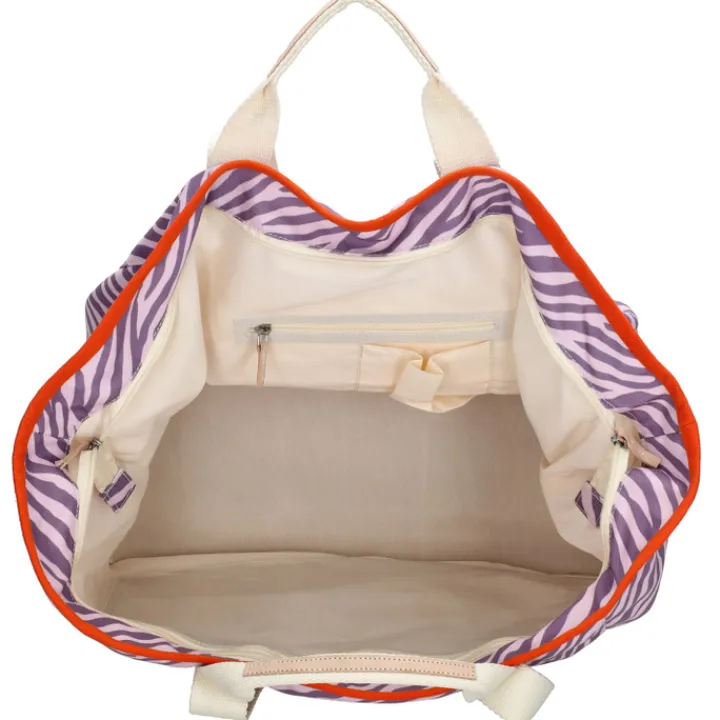 Strandtassen|Damestassen>Zebra Trends Elise Beachbag lila zebra
