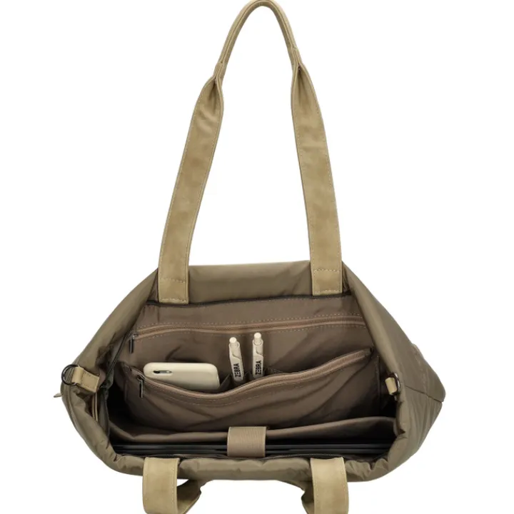 Shoppers|Schoudertassen>Zebra Trends Elske Laptopbag olivegreen