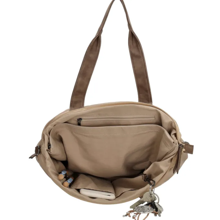 Shoppers|Damestassen>Zebra Trends Elske Shopper II taupe