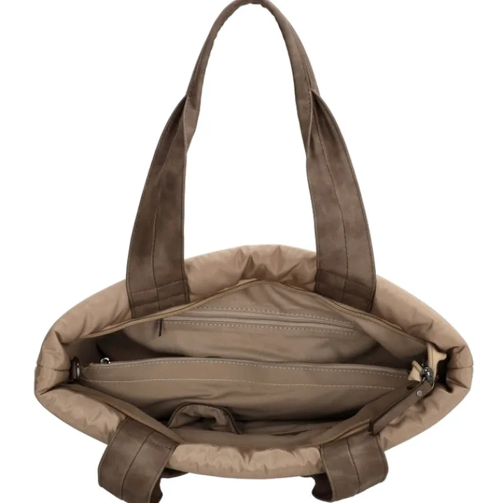 Shoppers|Damestassen>Zebra Trends Elske Shopper III taupe