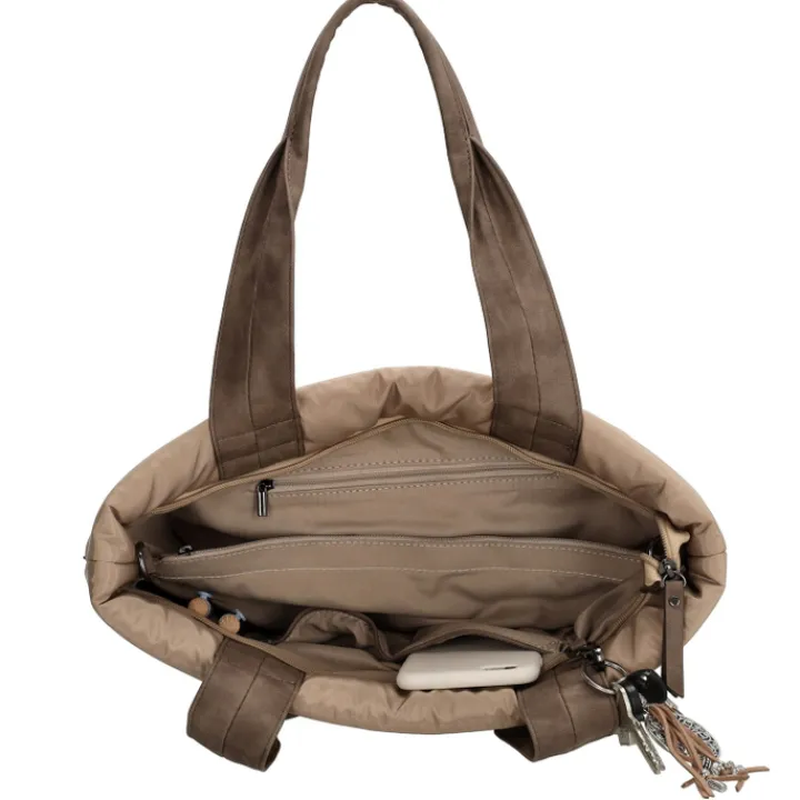 Shoppers|Damestassen>Zebra Trends Elske Shopper III taupe