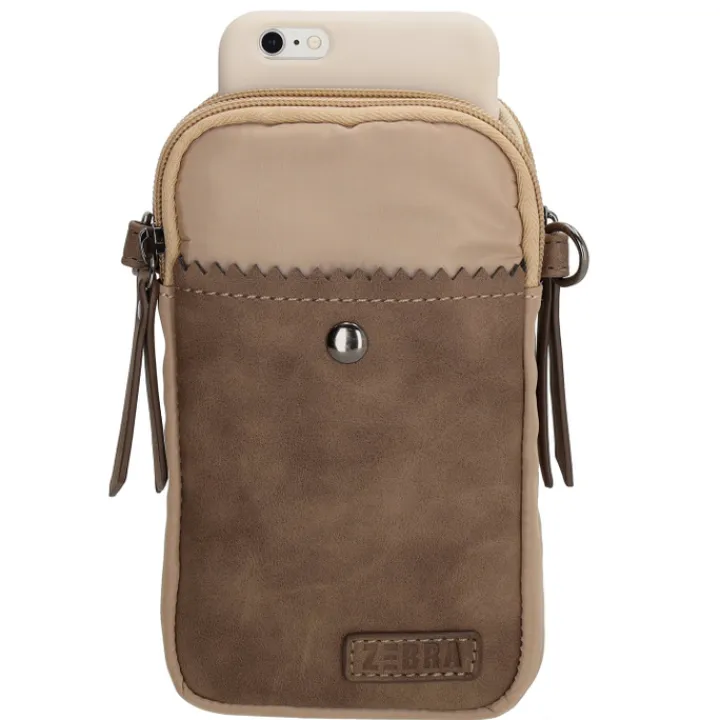 Telefoontasjes|Damestassen>Zebra Trends Elske Telefoontasje taupe