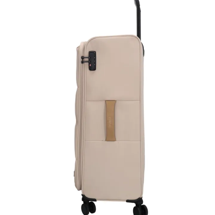 Zachte Koffers|Reiskoffers>Zebra Trends Elske Trolley L lighttaupe
