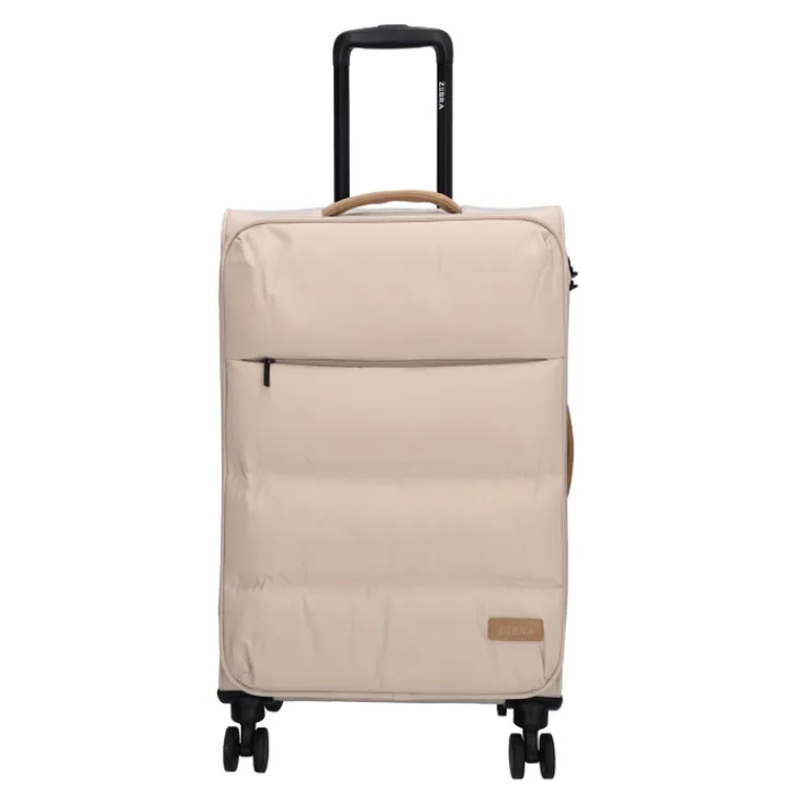 Zachte Koffers|Reiskoffers>Zebra Trends Elske Trolley M lighttaupe
