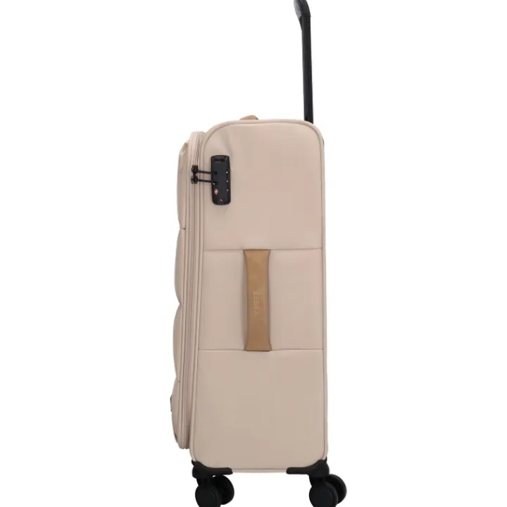 Zachte Koffers|Reiskoffers>Zebra Trends Elske Trolley M lighttaupe