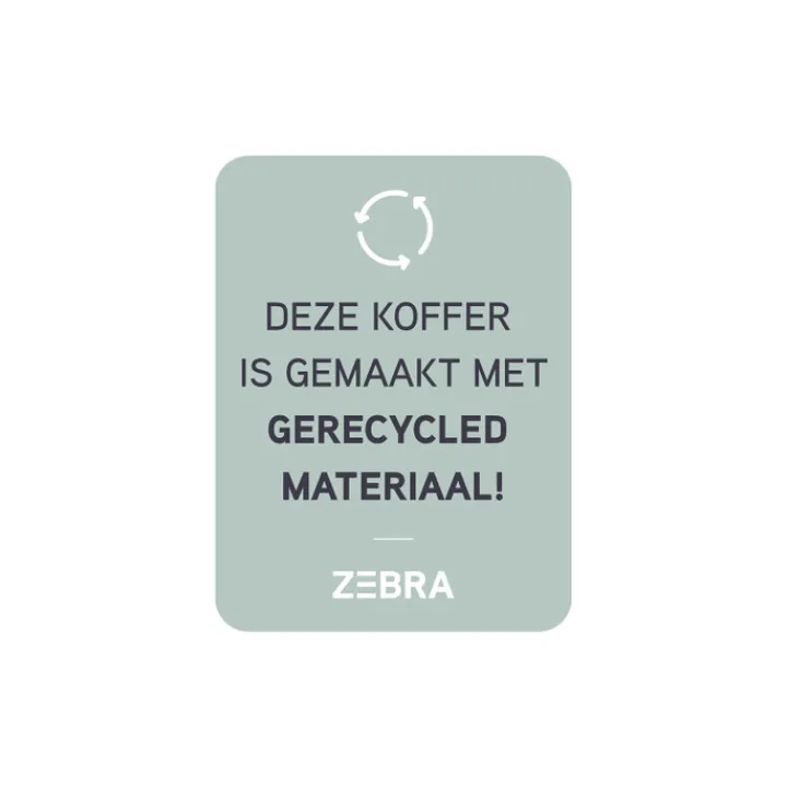 Zachte Koffers|Reiskoffers>Zebra Trends Elske Trolley L black