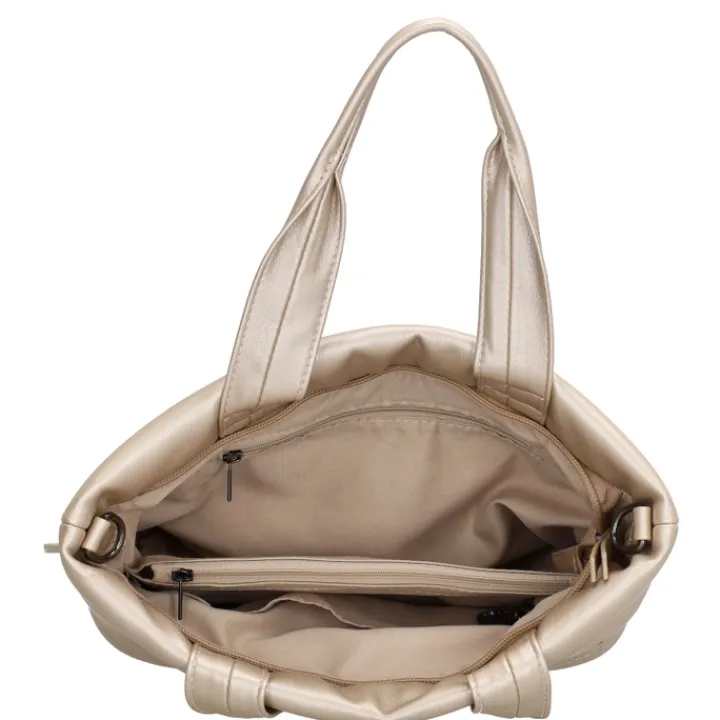 Schoudertassen|Handtassen>Zebra Trends Evie Handbag 23045 champagne