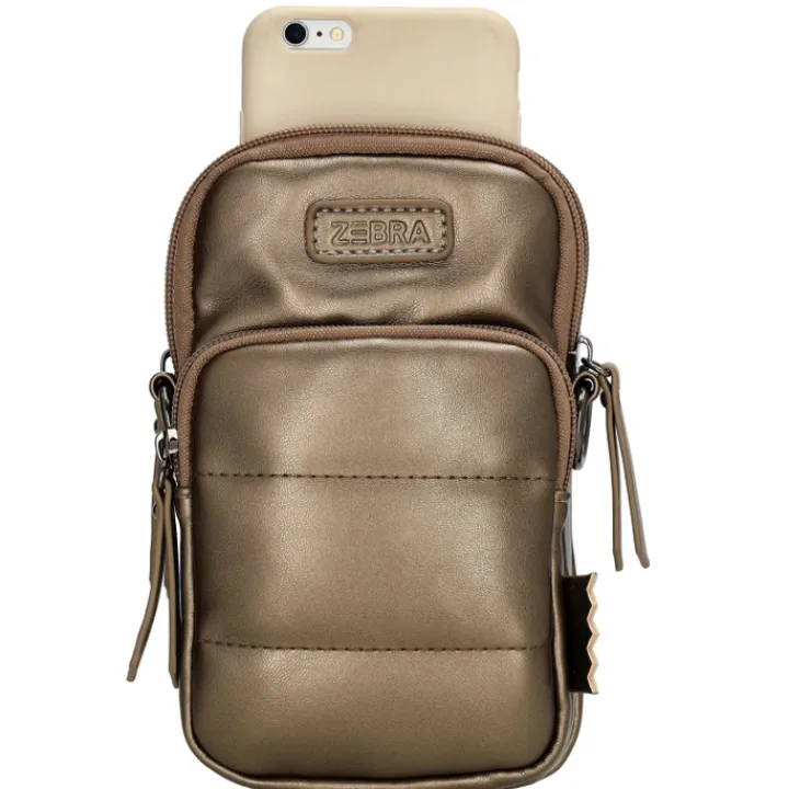 Telefoontasjes|Damestassen>Zebra Trends Evie Phonebag 22904 bronze