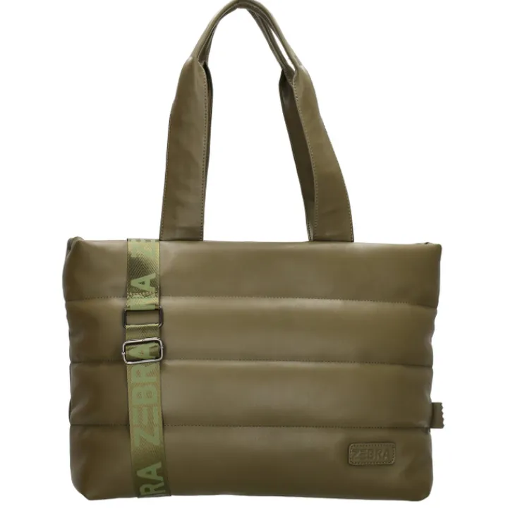 Shoppers|Schoudertassen>Zebra Trends Evie Shopper 23043 olivegreen