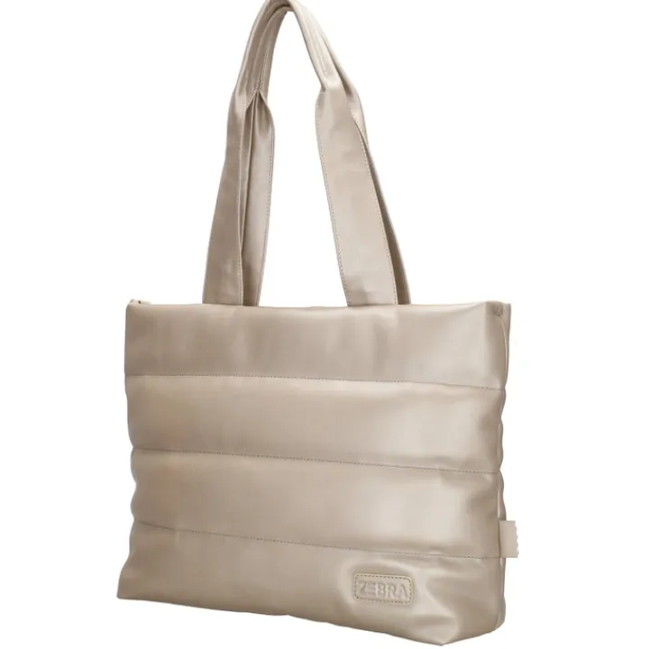 Shoppers|Schoudertassen>Zebra Trends Evie Shopper 23043 champagne