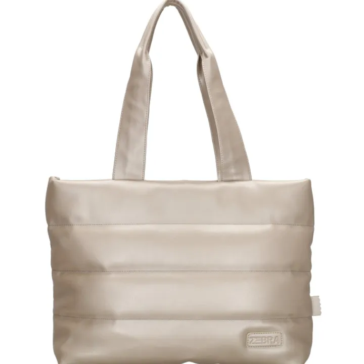 Shoppers|Schoudertassen>Zebra Trends Evie Shopper 23043 champagne