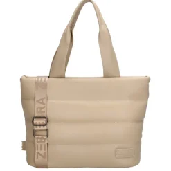Schoudertassen|Damestassen>Zebra Trends Evie Shopper 22903 lighttaupe