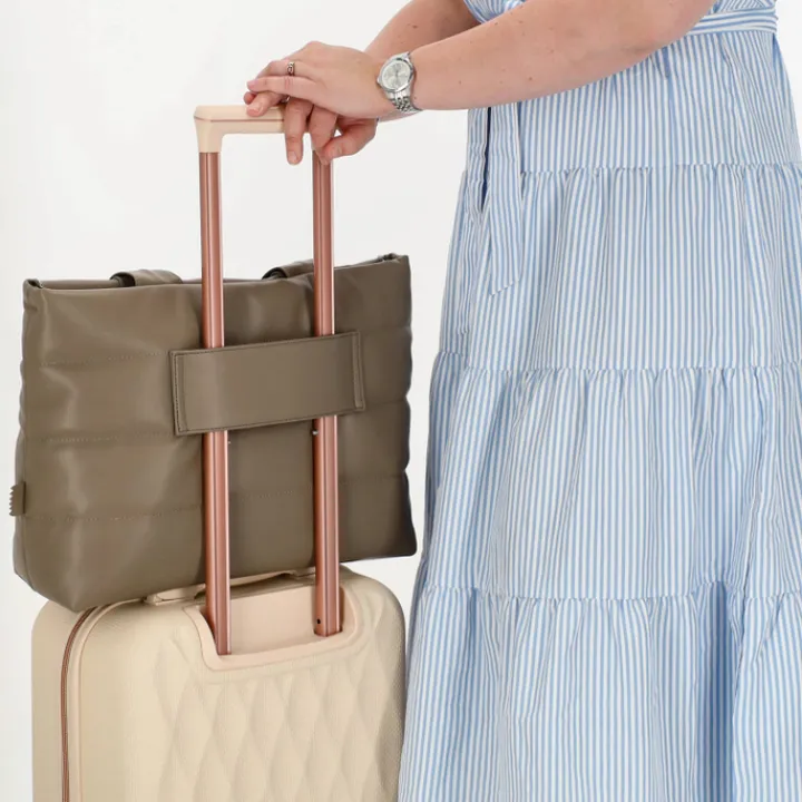Shoppers|Schoudertassen>Zebra Trends Evie Shopper 23043 taupe