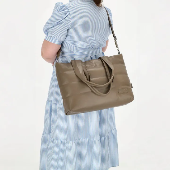 Shoppers|Schoudertassen>Zebra Trends Evie Shopper 23043 taupe