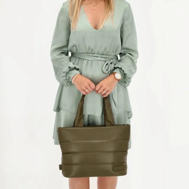 Schoudertassen|Damestassen>Zebra Trends Evie Shopper 22903 olivegreen