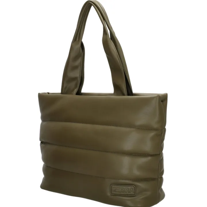 Schoudertassen|Damestassen>Zebra Trends Evie Shopper 22903 olivegreen