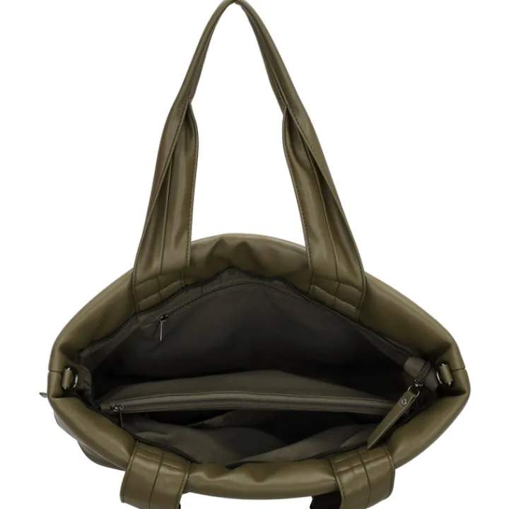 Schoudertassen|Damestassen>Zebra Trends Evie Shopper 22903 olivegreen
