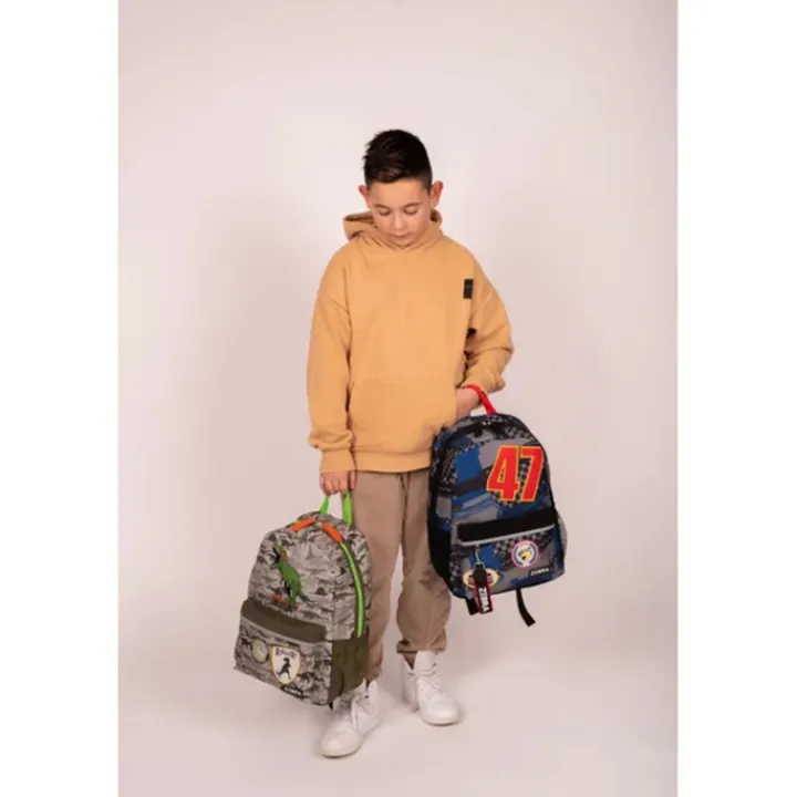Heren Rugzakken|Schoolrugzak>Zebra Trends Finn Rugzak zwart-donkerblauw