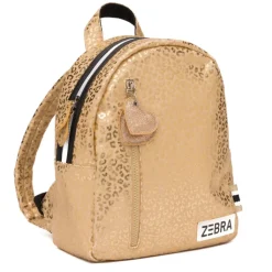 Peuter Rugzakken|Meisjesrugzakken>Zebra Trends Girls Rugzak S gold metallic leo