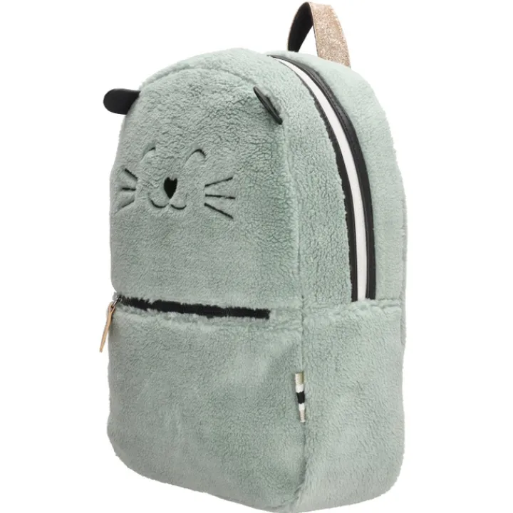 Peuter Rugzakken|Meisjesrugzakken>Zebra Trends Girls Rugzak Teddy Cat mint