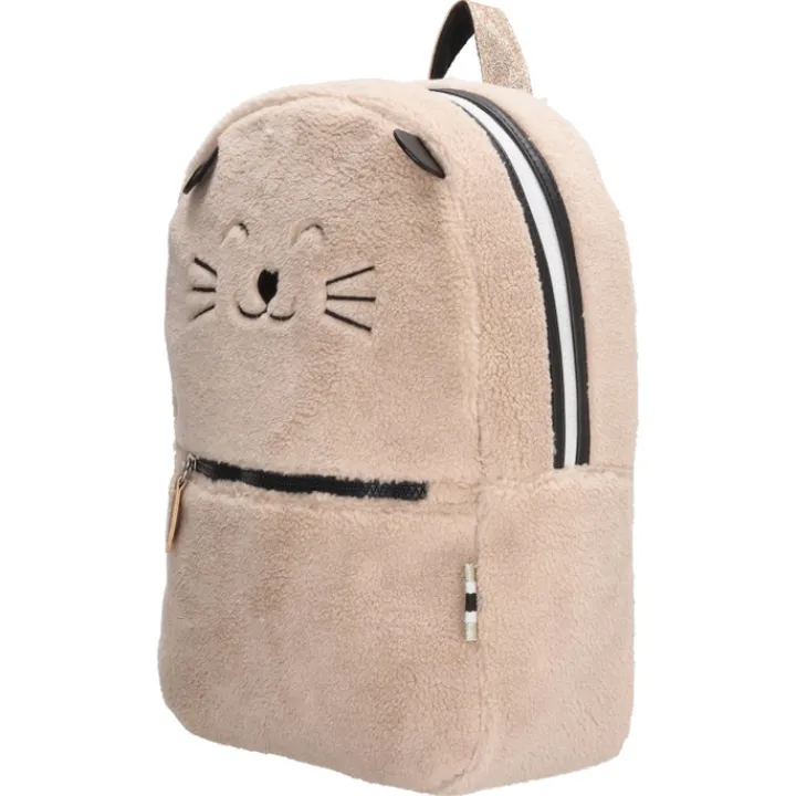 Mini Rugzakken|Kleine Rugzakken>Zebra Trends Girls Rugzak Teddy Cat creme