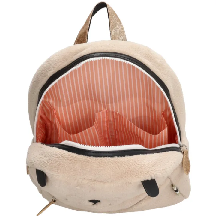 Mini Rugzakken|Kleine Rugzakken>Zebra Trends Girls Rugzak Teddy Cat creme