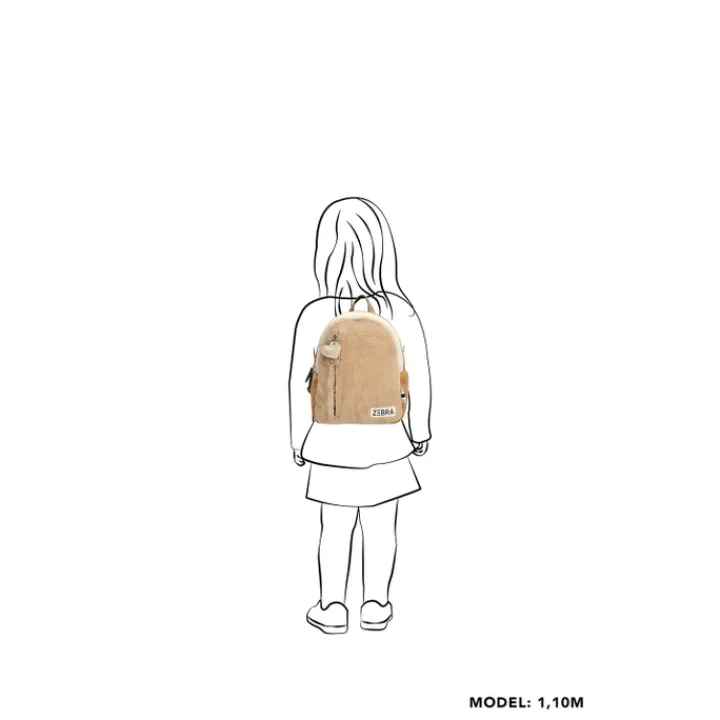 Peuter Rugzakken|Meisjesrugzakken>Zebra Trends Girls Teddy Rugzak S beige
