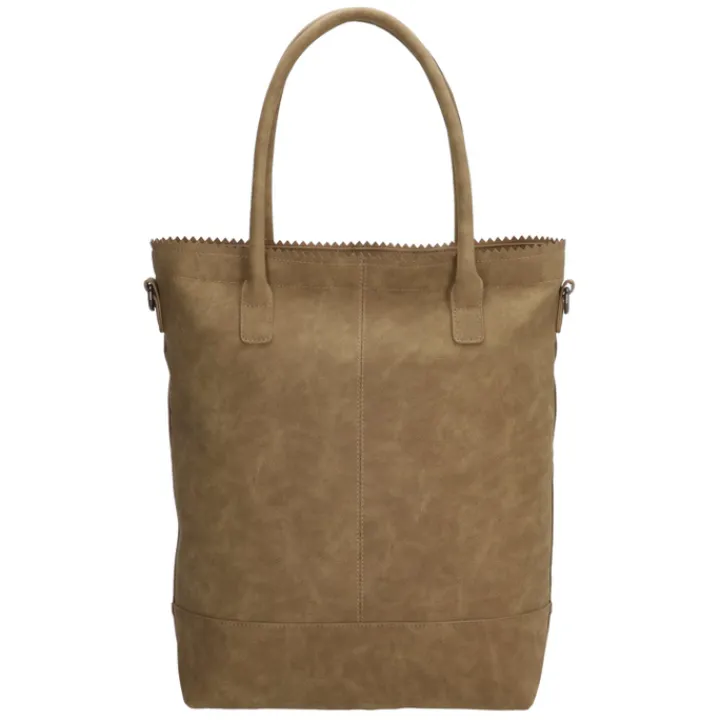 Handtassen|Damestassen>Zebra Trends Kartel Met Rits Shopper olijfgroen