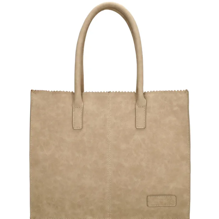 Shoppers|Schoudertassen>Zebra Trends Lisa Shopper taupe