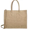 Shoppers|Damestassen>Zebra Trends Lisa XL Shopper taupe