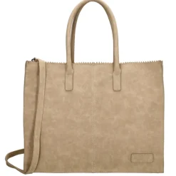 Shoppers|Damestassen>Zebra Trends Lisa XL Shopper taupe