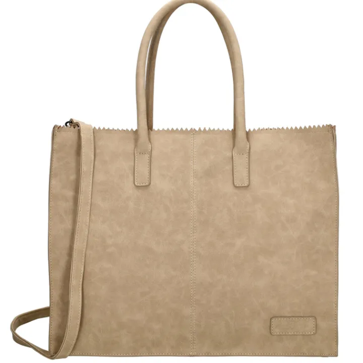 Shoppers|Damestassen>Zebra Trends Lisa XL Shopper taupe